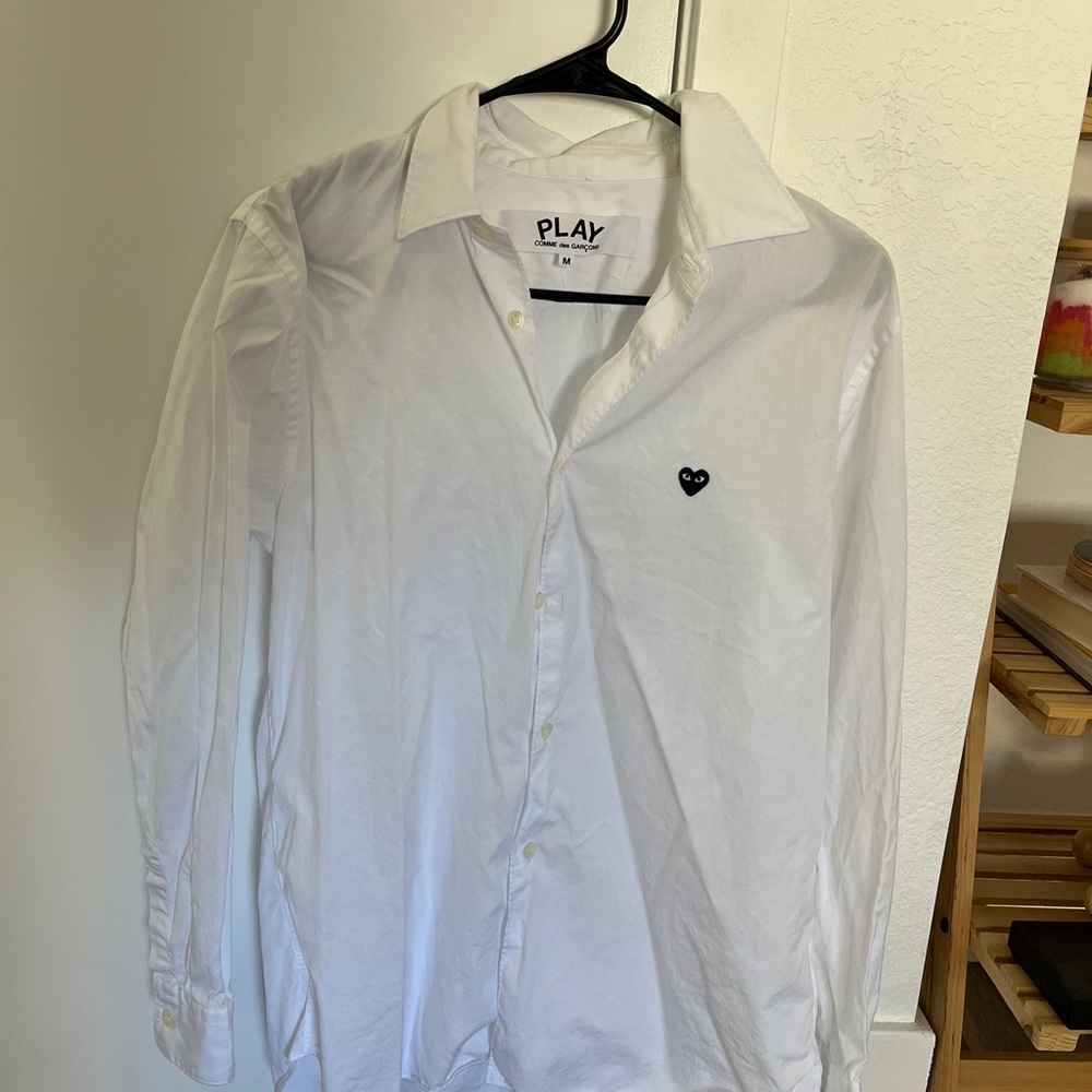 Comme des Garçons PLAY Heart Button Down Shirt